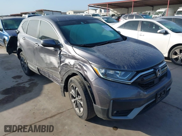 2021 Honda CR-V EX-L with VIN 2HKRW2H80MH671186, listed as a IAAI auction lot 41811966 with 33,781 mi miles and . Bid and sale history available at DreamBid. Image 1.