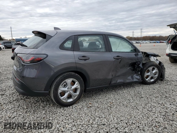 2024 Honda HR-V LX with VIN 3CZRZ1H36RM751836, listed as a Copart auction lot 85011614 with 4,452 mi miles and Salvage Title. Bid and sale history available at DreamBid. Image 3.