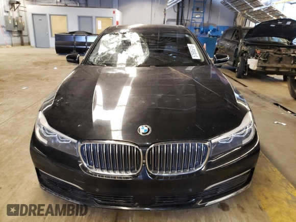 2016 BMW 7 Series 740i with VIN WBA7E2C5XGG547780, listed as a Copart auction lot 57895613 with 108,100 mi miles. Bid and sale history available at carsss.com. Image 5.