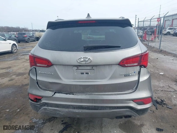 2017 Hyundai Santa Fe Sport 2.0T Ultimate with VIN 5XYZWDLA4HG388437, listed as a IAAI auction lot 41434307 with 108,112 mi miles. Bid and sale history available at carsss.com. Image 16.
