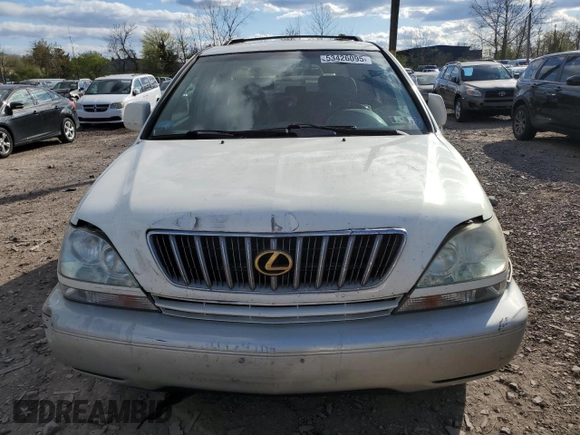 2001 Lexus RX 300 with VIN JTJHF10U110227769, listed as a Copart auction lot 53426095 with 169,878 mi miles and Salvage Title. Bid and sale history available at carsss.com. Image 5.