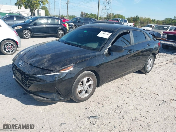 2021 Hyundai Elantra SE with VIN KMHLL4AG1MU123565, listed as a IAAI auction lot 41807345 with 57,240 mi miles. Bid and sale history available at carsss.com. Image 2.