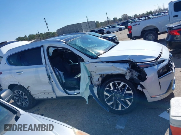 2021 Hyundai Santa Fe Calligraphy with VIN 5NMS5DAL1MH360376, listed as a IAAI auction lot 41395282 with 50,275 mi miles and . Bid and sale history available at DreamBid. Image 14.
