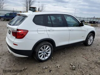 2013 BMW X3 xDrive28i with VIN 5UXWX9C51D0A11095, listed as a Copart auction lot 53869505 with 136,841 mi miles and Clean Title. Bid and sale history available at carsss.com. Image 3.