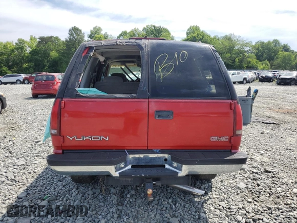 1999 GMC Yukon with VIN 1GKEK13R5XJ700234, listed as a Copart auction lot 55885584 with 163,129 mi miles and Salvage Title. Bid and sale history available at carsss.com. Image 6.
