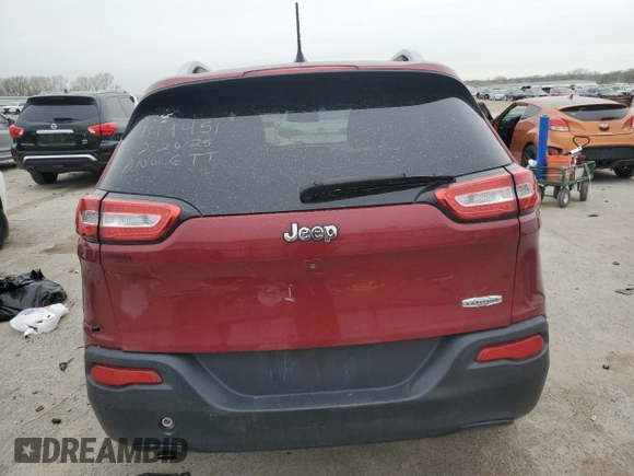 2015 Jeep Cherokee Latitude with VIN 1C4PJLCB3FW712356, listed as a Copart auction lot 51616355 with 153,972 mi miles and Salvage Title. Bid and sale history available at DreamBid. Image 6.