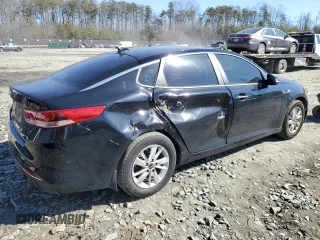 2017 Kia Optima LX with VIN KNAGT4L38H5154177, listed as a Copart auction lot 46681585 with 72,075 mi miles and Salvage Title. Bid and sale history available at carsss.com. Image 3.