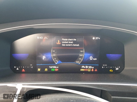 2023 Volkswagen Tiguan S with VIN 3VVFB7AX6PM104235, listed as a Copart auction lot 86537514 with 16,106 mi miles and Salvage title. Bid and sale history available at DreamBid. Image 9.