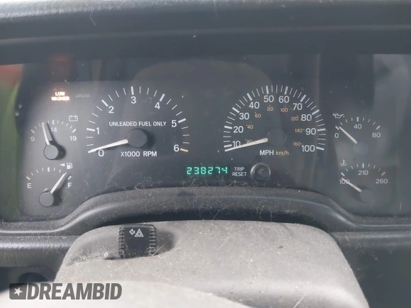 1997 Jeep Cherokee Sport with VIN 1J4FJ68S9VL607515, listed as a IAAI auction lot 41216502 with 238,274 mi miles. Bid and sale history available at carsss.com. Image 7.