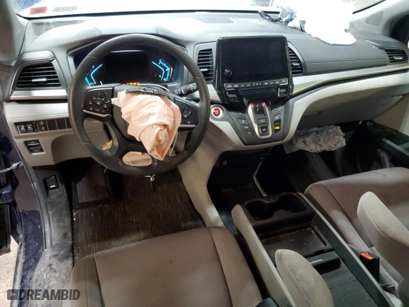 2021 Honda Odyssey EX with VIN 5FNRL6H5XMB010799, listed as a Copart auction lot 42384145 with 73,431 mi miles and Salvage Title. Bid and sale history available at carsss.com. Image 8.