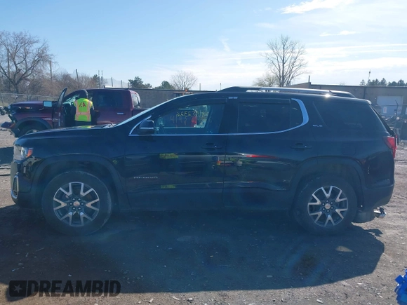 2020 GMC Acadia SLE with VIN 1GKKNRLS0LZ220366, listed as a IAAI auction lot 41952326 with 55,495 mi miles and . Bid and sale history available at DreamBid. Image 14.