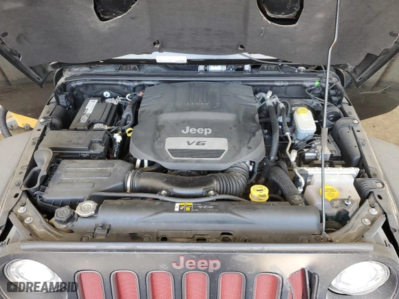 2017 Jeep Wrangler Unlimited Rubicon with VIN 1C4HJWFG2HL704847, listed as a Copart auction lot 48735825 with 100,953 mi miles and Salvage Title. Bid and sale history available at carsss.com. Image 12.