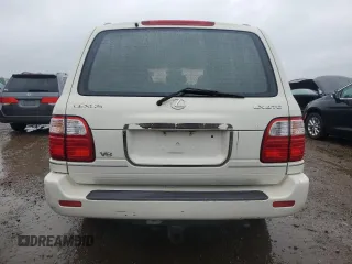 2000 Lexus LX 470 z VIN JT6HT00WXY0120728, wystawiony jako Copart lot #59509515 z przebiegiem 360 131 mil mil oraz Czysty tytuł • Clean title. Historia ofert i sprzedaży dostępna na DreamBid. Obrazek 6.