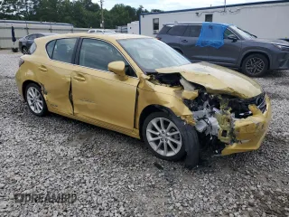 2012 Lexus CT 200h with VIN JTHKD5BH3C2054672, listed as a Copart auction lot 62001325 with 101,939 mi miles and Salvage title. Bid and sale history available at DreamBid. Image 4.