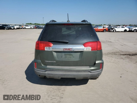 2015 GMC Terrain SLE with VIN 2GKALREK0F6143786, listed as a Copart auction lot 52135785 with 0 mi miles and Salvage Title. Bid and sale history available at carsss.com. Image 6.