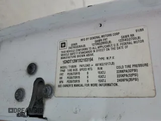 1999 Chevrolet Blazer LT с VIN 1GNDT13W1X2163194, выставлен на аукционе Copart как лот 82897414 с пробегом Не указан миль и Списание • Salvage title. История ставок и продаж доступна на DreamBid. Изображение 14.
