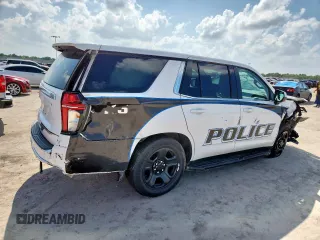 2021 Chevrolet Tahoe Commercial with VIN 1GNSCLED4MR478251, listed as a Copart auction lot 65281205 with Not provided miles and Salvage title. Bid and sale history available at DreamBid. Image 3.