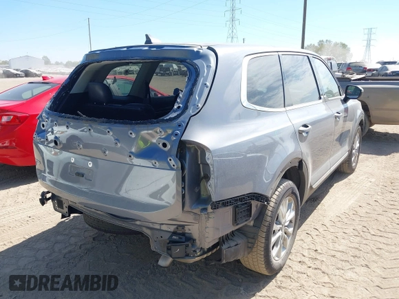 2022 Kia Telluride LX with VIN 5XYP2DHC7NG227251, listed as a IAAI auction lot 40356757 with 57,792 mi miles and . Bid and sale history available at DreamBid. Image 4.