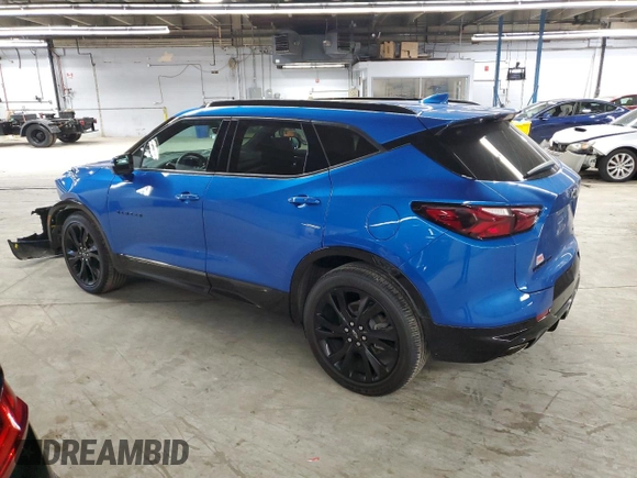 2021 Chevrolet Blazer RS z VIN 3GNKBKRS8MS542374, wystawiony jako Copart lot #56695675 z przebiegiem 29 274 mil mil oraz Szkoda całkowita • Salvage title. Historia ofert i sprzedaży dostępna na DreamBid. Obrazek 2.