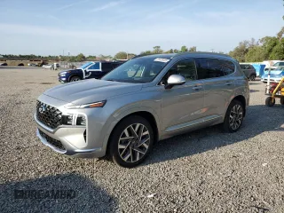 2022 Hyundai Santa Fe Calligraphy with VIN 5NMS54AL8NH438654, listed as a Copart auction lot 55895485 with 10,143 mi miles and Salvage title. Bid and sale history available at DreamBid. Image 1.
