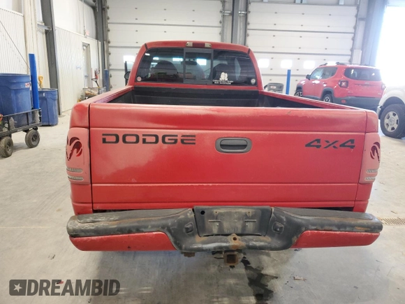 1999 Dodge Dakota SLT with VIN 1B7GG22X1XS295947, listed as a Copart auction lot 82611714 with Not Provided miles and Salvage Title. Bid and sale history available at carsss.com. Image 6.