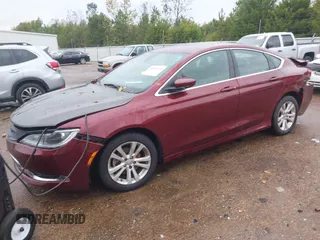 2015 Chrysler 200 Limited with VIN 1C3CCCAB2FN554081, listed as a IAAI auction lot 40832224 with 149,752 mi miles. Bid and sale history available at carsss.com. Image 2.
