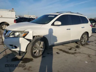 2013 Nissan Pathfinder SL with VIN 5N1AR2MN9DC645905, listed as a Copart auction lot 89104565 with 124,552 mi miles and Salvage Title. Bid and sale history available at carsss.com. Image 1.