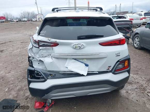 2021 Hyundai Kona Limited with VIN KM8K3CA56MU608725, listed as a IAAI auction lot 40941605 with 32,464 mi miles. Bid and sale history available at carsss.com. Image 16.
