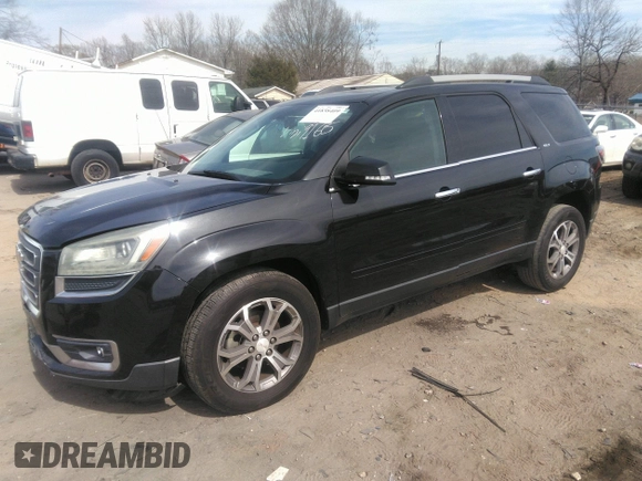 2013 GMC Acadia SLT with VIN 1GKKRRKD4DJ179165, listed as a IAAI auction lot 41838409 with 202,644 mi miles. Bid and sale history available at carsss.com. Image 2.