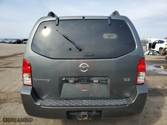 2006 Nissan Pathfinder SE with VIN 5N1AR18W86C663215, listed as a Copart auction lot 50563135 with 0 mi miles and Salvage Title. Bid and sale history available at carsss.com. Image 6.
