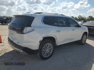 2024 GMC Acadia AWD Denali z VIN 1GKENRKS5RJ181571, wystawiony jako Copart lot #78002434 z przebiegiem 3423 mil mil oraz Szkody całkowita. Historia ofert i sprzedaży dostępna na DreamBid. Obrazek 3.