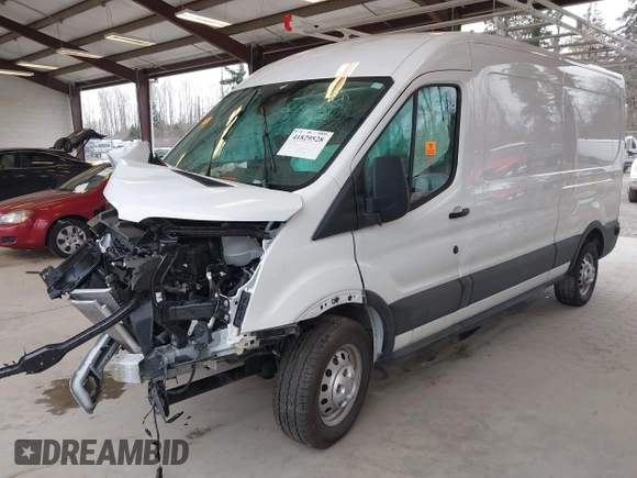 2024 Ford Transit Cargo with VIN 1FTBR2C82RKA94637, listed as a IAAI auction lot 41829528 with 16,901 mi miles and . Bid and sale history available at DreamBid. Image 17.