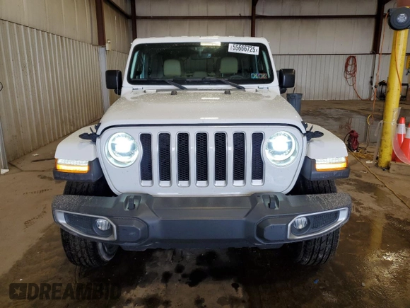 2018 Jeep Wrangler Unlimited Sahara with VIN 1C4HJXEG1JW184054, listed as a Copart auction lot 55666725 with 80,561 mi miles and Salvage title. Bid and sale history available at DreamBid. Image 5.