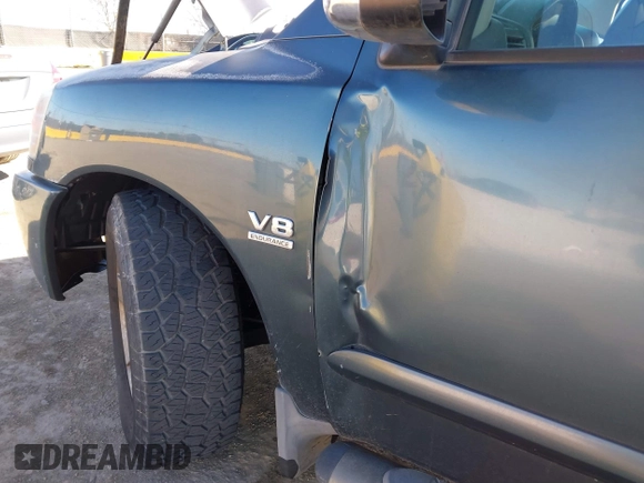2004 Nissan Titan LE with VIN 1N6AA07A74N568235, listed as a IAAI auction lot 41713080 with 187,318 mi miles and . Bid and sale history available at DreamBid. Image 6.