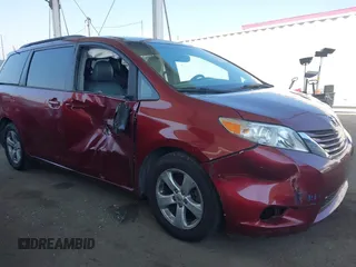 2015 Toyota Sienna LE AAS with VIN 5TDKK3DC7FS563562, listed as a IAAI auction lot 42374720 with 95,040 mi miles and . Bid and sale history available at DreamBid. Image 1.