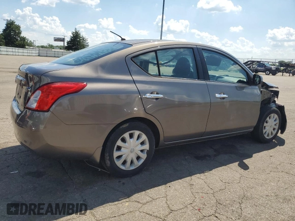 2012 Nissan Versa SV with VIN 3N1CN7AP7CL930619, listed as a Copart auction lot 63657855 with 106,911 mi miles and Salvage title. Bid and sale history available at DreamBid. Image 3.