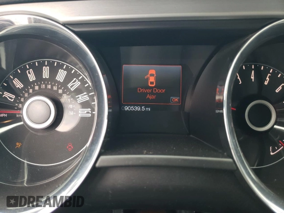 2014 Ford Mustang V6 with VIN 1ZVBP8EM7E5248753, listed as a Copart auction lot 54497105 with 90,539 mi miles and Salvage title. Bid and sale history available at DreamBid. Image 9.