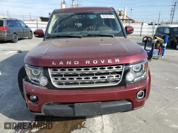 2016 Land Rover LR4 HSE with VIN SALAG2V60GA808256, listed as a Copart auction lot 53153125 with 54,287 mi miles and Salvage Title. Bid and sale history available at DreamBid. Image 5.