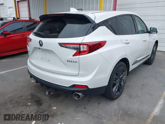 2022 Acura RDX w/A-Spec Package with VIN 5J8TC1H65NL006760, listed as a IAAI auction lot 42212826 with 39,909 mi miles and . Bid and sale history available at DreamBid. Image 4.