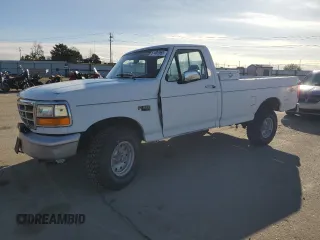 1993 Ford F-150 with VIN 2FTEF14Y2PCA76591, listed as a Copart auction lot 51485965 with 0 mi miles and Salvage Title. Bid and sale history available at carsss.com. Image 1.