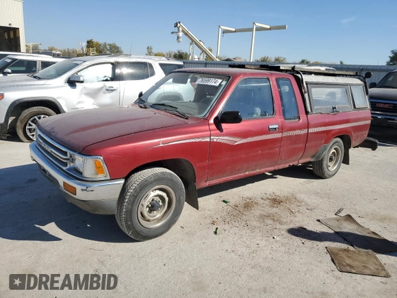 1991 Toyota 2WD Pickups DX with VIN JT4RN93P0M5029593, listed as a Copart auction lot 76599174 with 116,286 mi miles and Salvage Title. Bid and sale history available at carsss.com. Image 1.