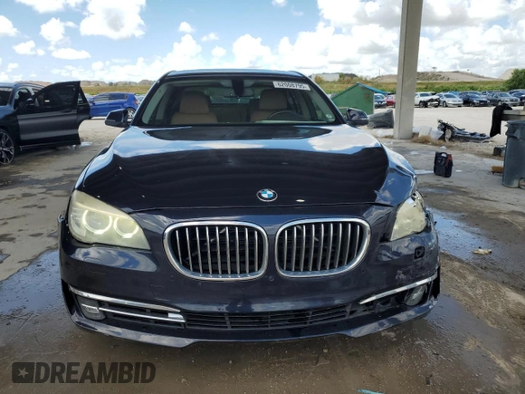 2013 BMW 7 Series 740i with VIN WBAYA6C58DC995008, listed as a Copart auction lot 62008795 with 95,974 mi miles and Salvage title. Bid and sale history available at DreamBid. Image 5.