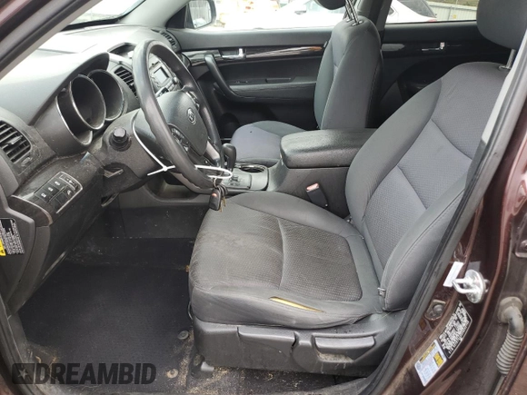 2012 Kia Sorento LX with VIN 5XYKT4A25CG242708, listed as a Copart auction lot 51382155 with 156,175 mi miles and Salvage Title. Bid and sale history available at carsss.com. Image 7.