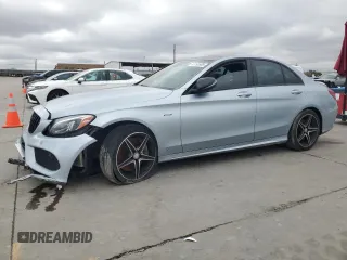 2016 Mercedes-Benz C 450 AMG with VIN 55SWF6EB6GU125889, listed as a Copart auction lot 45190995 with 108,440 mi miles and Clean Title. Bid and sale history available at carsss.com. Image 1.