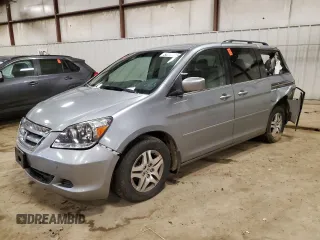 2006 Honda Odyssey EX z VIN 5FNRL384X6B109115, wystawiony jako Copart lot #54746025 z przebiegiem 261 108 mil mil oraz Czysty tytuł • Clean title. Historia ofert i sprzedaży dostępna na DreamBid. Obrazek 1.