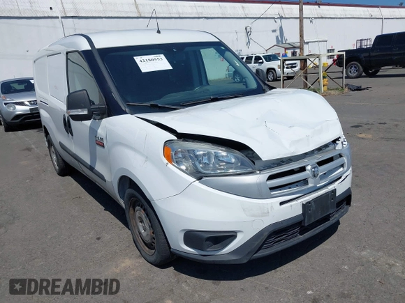 2017 Ram ProMaster City Cargo Tradesman with VIN ZFBERFAB0H6H29418, listed as a IAAI auction lot 42180553 with 138,198 mi miles and . Bid and sale history available at carsss.com. Image 1.