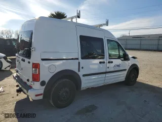 2010 Ford Transit Connect Wagon XLT with VIN NM0KS9BN1AT029858, listed as a Copart auction lot 82120414 with 0 mi miles and Salvage Title. Bid and sale history available at carsss.com. Image 3.