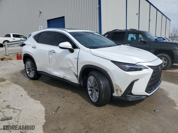 2025 Lexus NX with VIN 2T2GKCEZ1SC048421, listed as a Copart auction lot 47616515 with 1,323 mi miles and Salvage Title. Bid and sale history available at carsss.com. Image 4.
