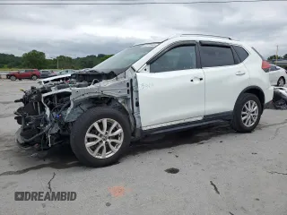 2017 Nissan Rogue SV with VIN KNMAT2MT1HP602744, listed as a Copart auction lot 57971345 with 159,362 mi miles and Salvage title. Bid and sale history available at DreamBid. Image 1.