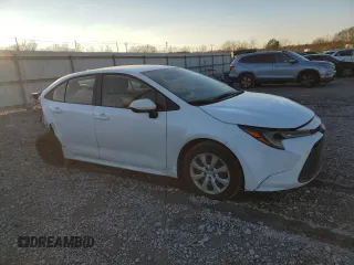 2023 Toyota Corolla LE with VIN JTDB4MEE2P3008859, listed as a Copart auction lot 87592655 with 41,507 mi miles and Salvage Title. Bid and sale history available at DreamBid. Image 4.